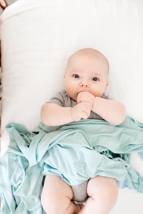 Copper Pearl Swaddle Blankets for Newborns | Soft Stretchy Receiving Blankets - Image 9