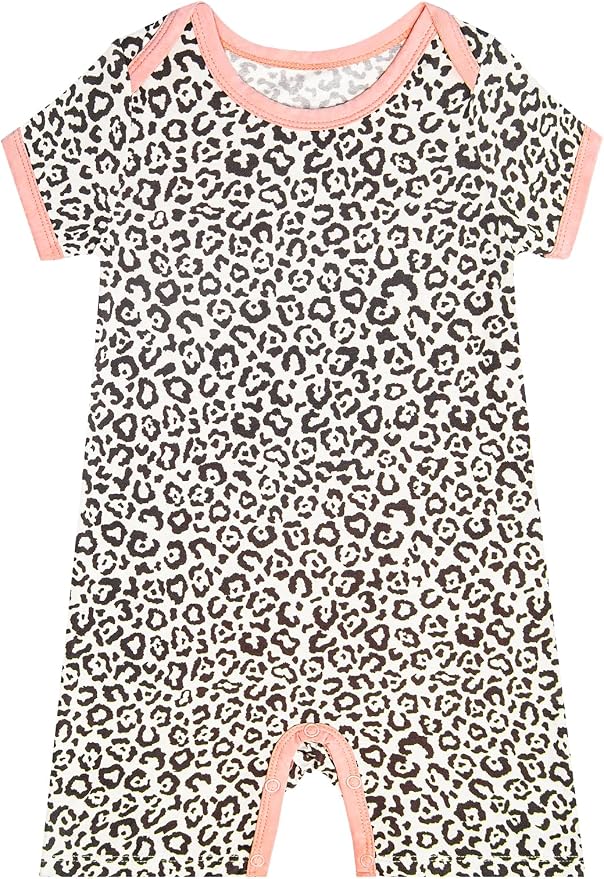 GUISBY Baby Rayon Romper Pajamas, 0-24M | Silky Soft Feel，Snap Closure，Footless by GUISBY