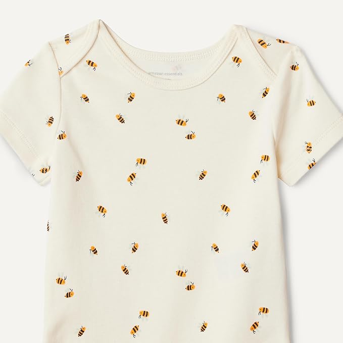 Amazon Essentials Unisex Babies' Short-Sleeve Bodysuits - Image 4