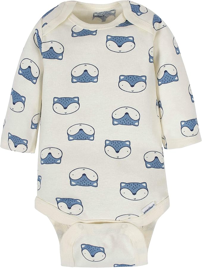 Gerber Baby Boys 6-Pack Long Sleeve Onesies Bodysuit - Image 4