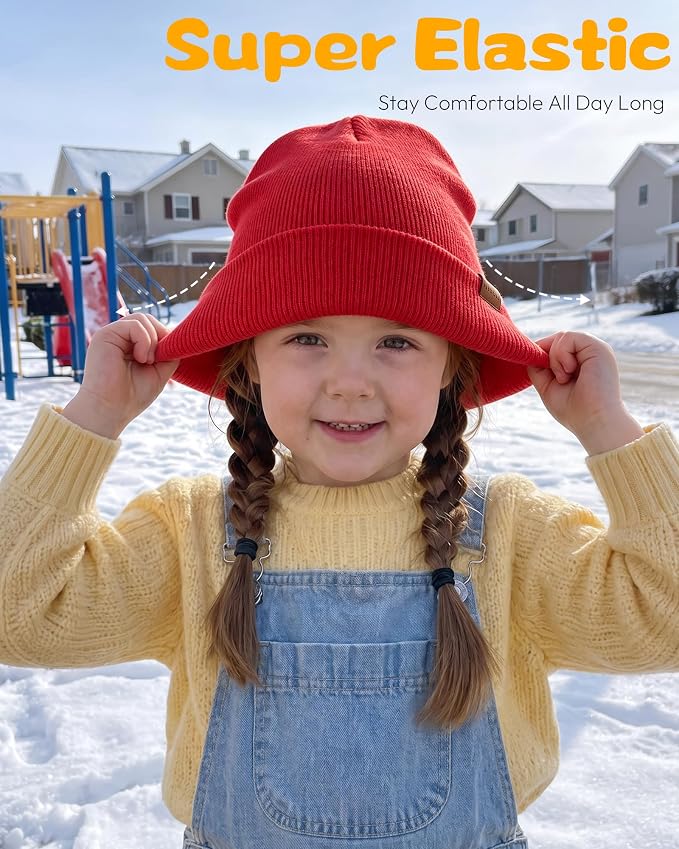 Baby Beanie Toddler Infant Winter Hats kids Warm Knit Caps - Image 5