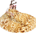 mermaker Burrito Tortilla Taco Blanket 80 inches by Mermaker