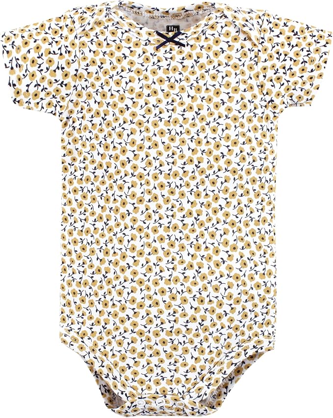 Hudson Baby Baby Girls' Cotton Bodysuits 7-pack - Image 7