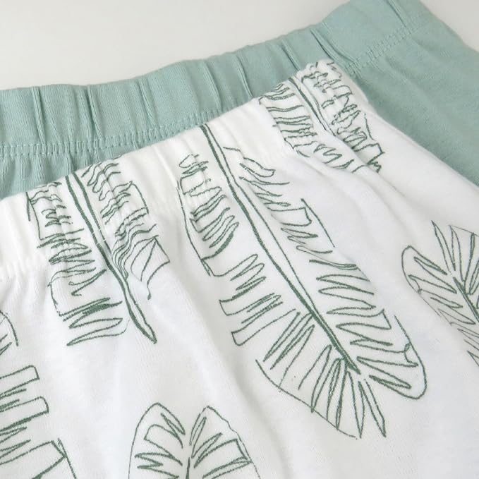 HonestBaby Unisex-Baby Multipack Harem Pants Roomy Fit Pull on Bottoms 100% - Image 4