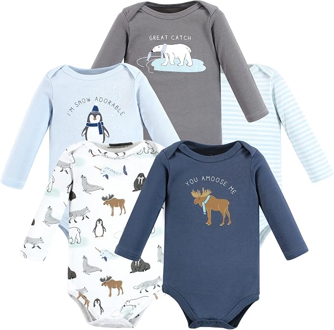 Hudson Baby Unisex Baby Cotton Bodysuits by HudsonBaby