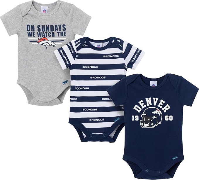Gerber NFL Baby Boys 3-Pack Onesie Bodysuit by Gerber