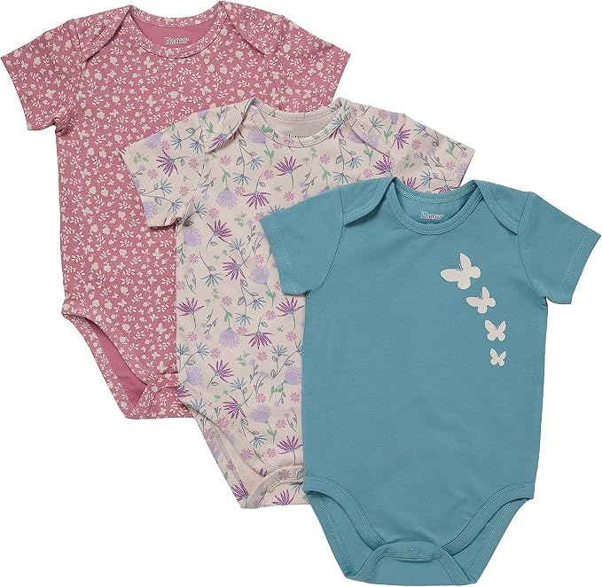 Hanes Baby Pure Comfort Short Sleeve Bodysuits, Infant Bodysuits, Boys & Girls by Hanes