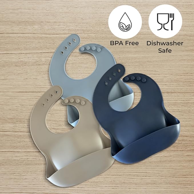 Silicone Baby Feeding Bibs – Waterproof, Soft & Adjustable - Image 2