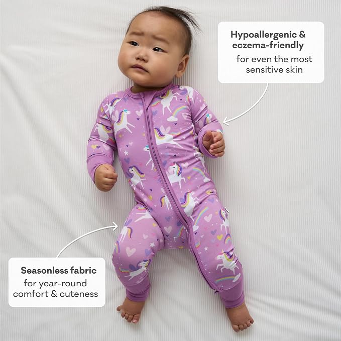 Little Sleepies Pajamas for Baby Boys & Girls, Viscose from Bamboo Baby Pajamas - Image 6