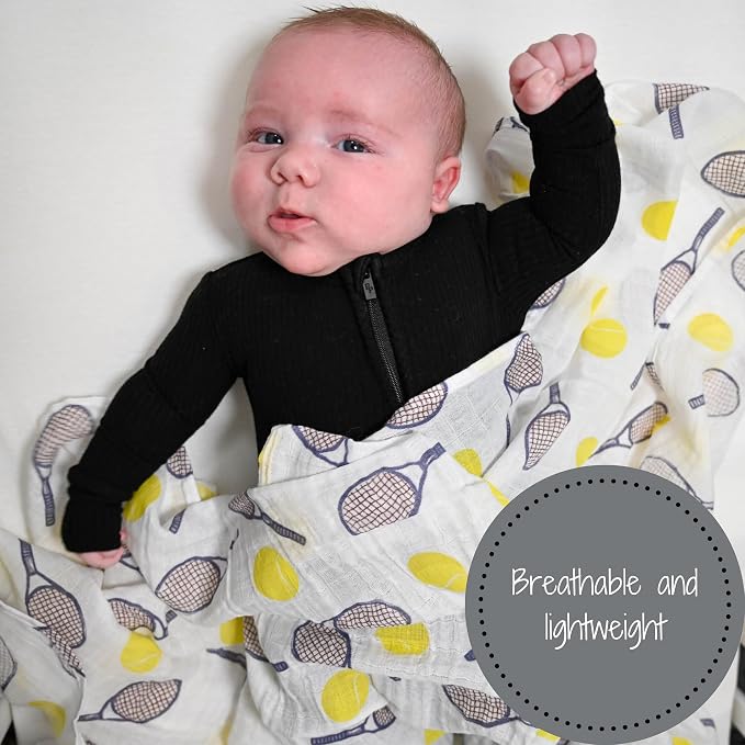 LollyBanks Baby Swaddle Blankets, 100% Organic Cotton Muslin Baby Blanket | 47" - Image 2