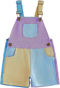 Fernvia Toddler Kids Baby Girl Boy Contrast Color Overalls Shorts Clothes by Fernvia