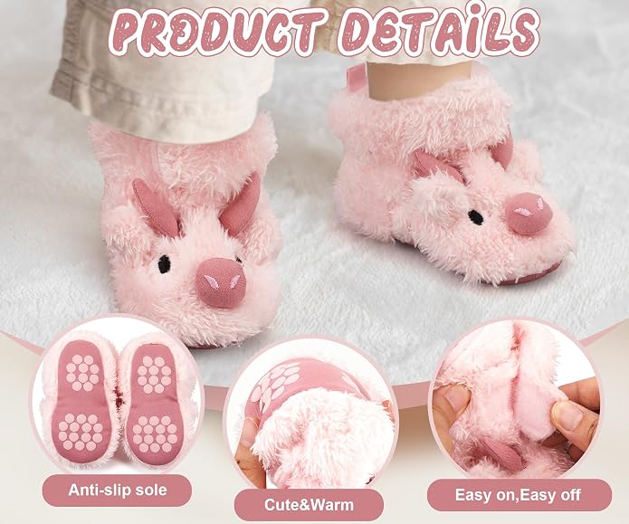 Highland Cow Baby Booties | Newborn Shoes, Infant Slippers, Unisex Styling - Image 5
