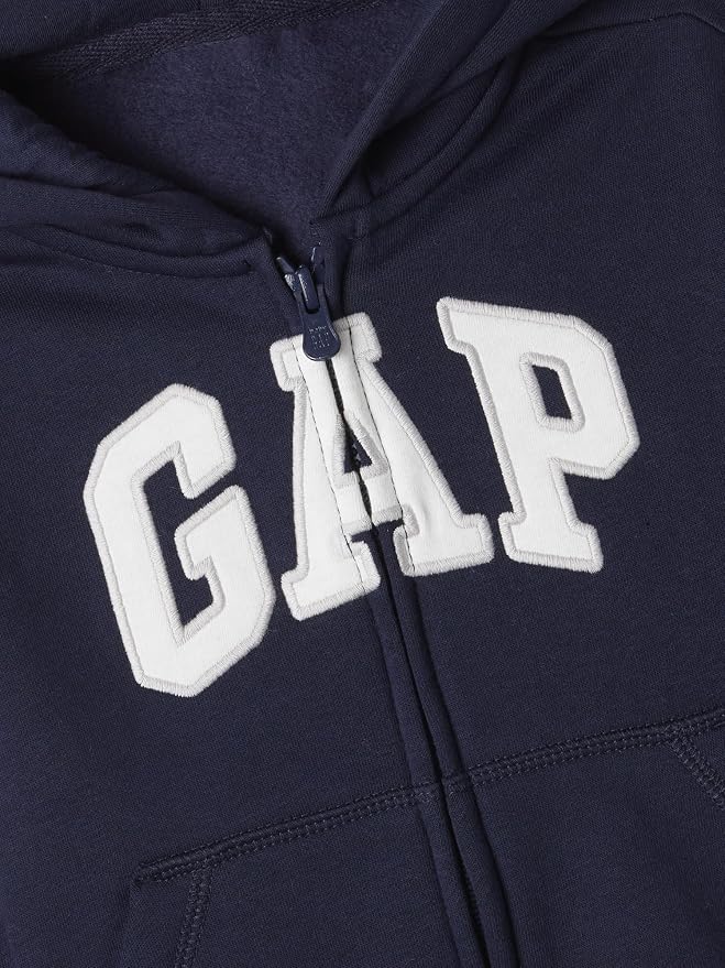 GAP Baby Boys' Playtime Favorites Logo Full Zip Hoodie Hooded Sweatshirt - Image 3