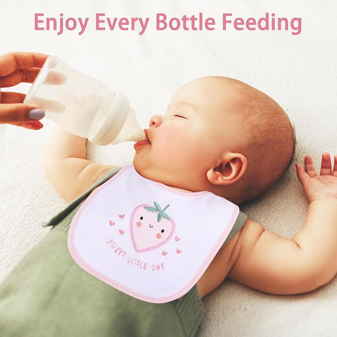 6 Pack Baby Bibs for Drooling and Teething Soft Cotton Absorbent - Image 10