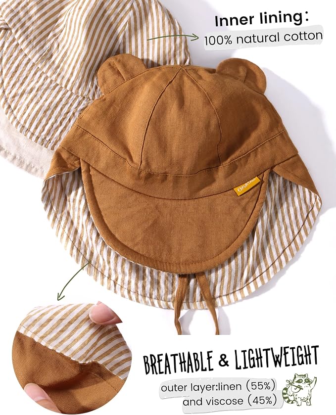 FURTALK Baby Sun Hat UPF 50+ Toddler Hat - Image 3