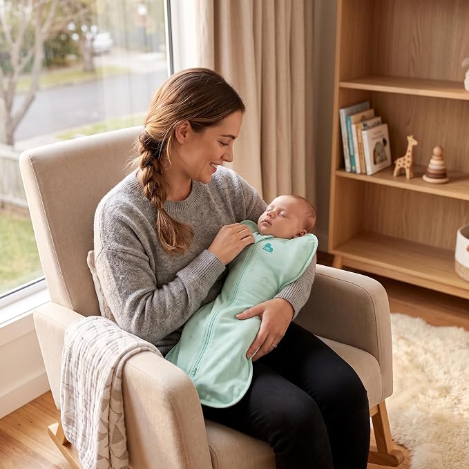 Love to Dream Swaddle UP Organic 1.0 TOG, Celestial Dot Mint, 13-19 lbs. - Image 9