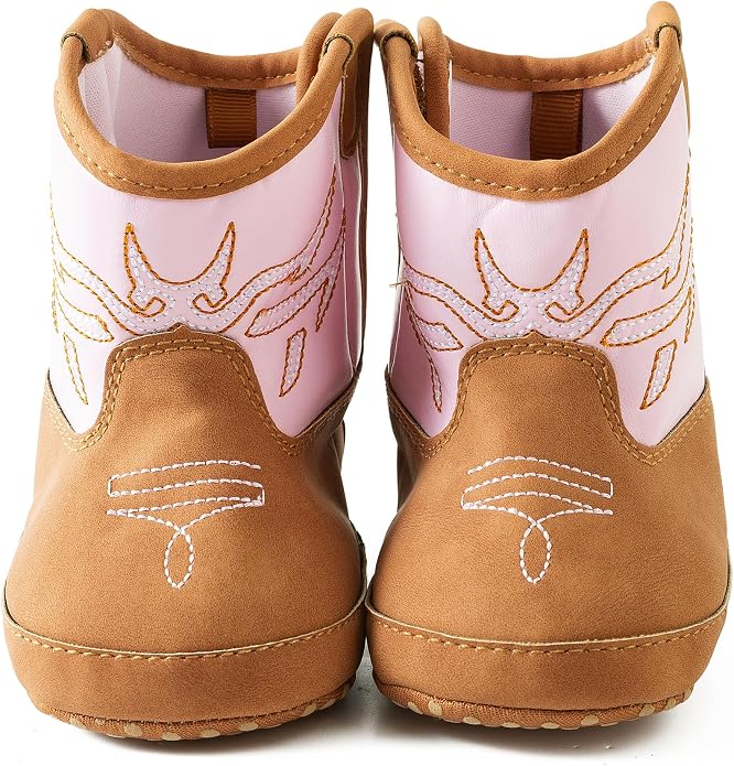 Jastore Baby Boys Girls Cowboy Boots Infant Western Booties Toddler Soft Sole - Image 5