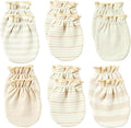 MOMSMENU Baby Mittens Newborn Muslin Soft No Scratch 0-6 Months 6-Pack | by MOMSMENU