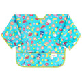 Bumkins Sleeved Bib for Girl or Boy, Baby and Toddler for 6-24 Mos, Essential Must Have for Eating, Feeding, Baby Led Weaning Supplies, Long Sleeve Mess Saving Food Catcher, Hello Kitty and Friends