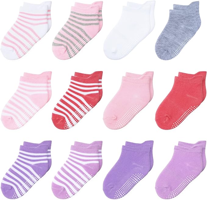 Toddler Non Slip Grip Ankle Socks by HYzgb
