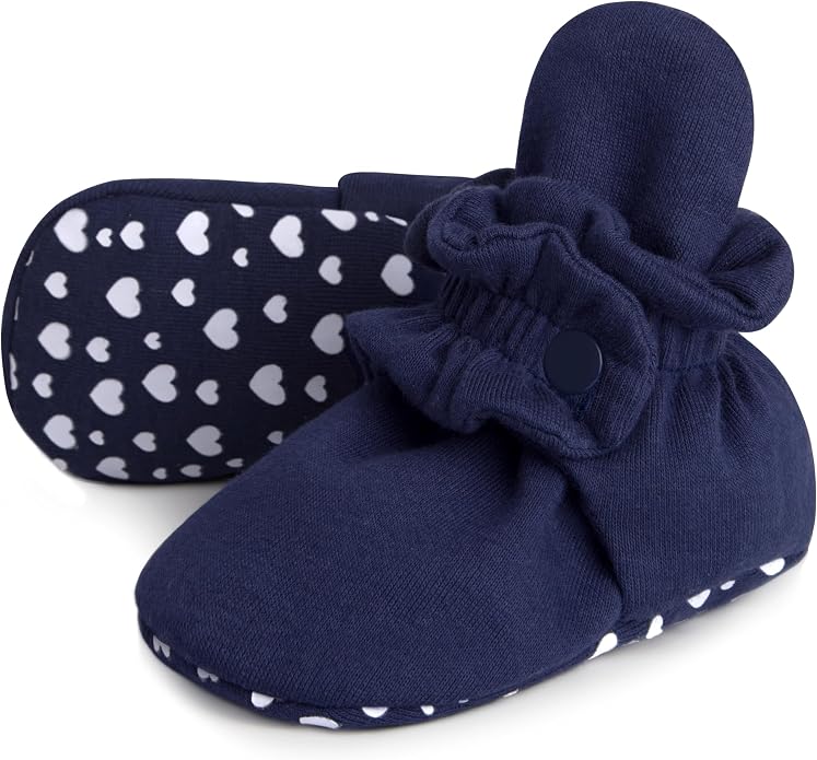Pro Goleem Unisex Cotton Baby Booties, Warm Cozy Stay-On Baby Slippers by ProGoleem