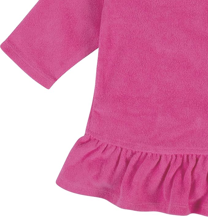 Gerber Baby & Toddler Girls Zipper Hoodie Terry Swimsuit Cover Up - Image 2
