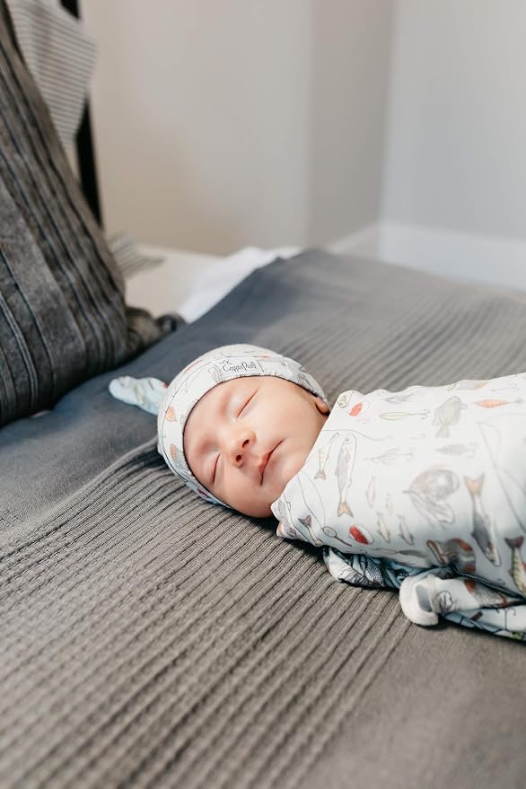 Copper Pearl Swaddle Blankets for Newborns | Soft Stretchy Receiving Blankets - Image 6