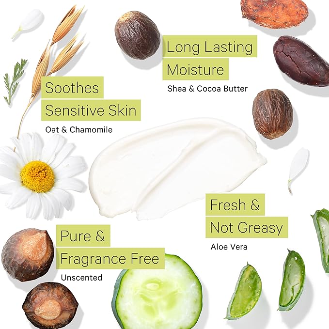 Tree to Tub Unscented Shea Butter Body Lotion for Dry Skin - Fragrance Free Lotion,Vegan Body Moisturizer, Good for Sensitive Skin for both Women & Men 2 Pack