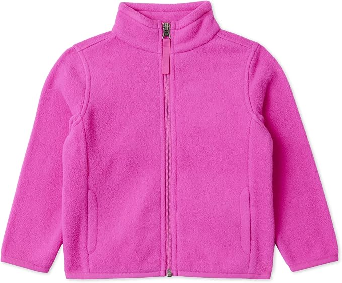 Amazon Essentials Unisex Kids' Polar Fleece Full-Zip Mock Jacket by AmazonEssentials