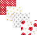 Hudson Baby Unisex Baby Cotton Flannel Receiving Blankets, Poppy/Daisy by HudsonBaby