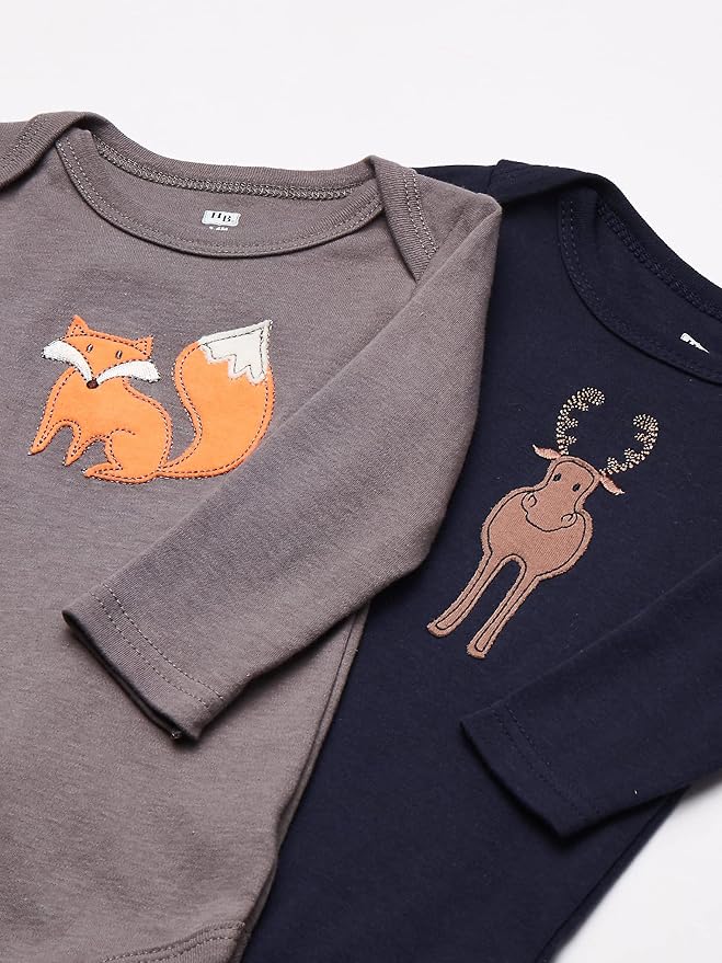 Hudson Baby baby-boys Cotton Long-sleeve Bodysuits 5-pack - Image 2
