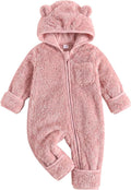 Jecson Baby Snowsuit Newborn Bear Hooded Fleece Outfit Baby Clothes 0M-12M by WarmthLoveinStitches