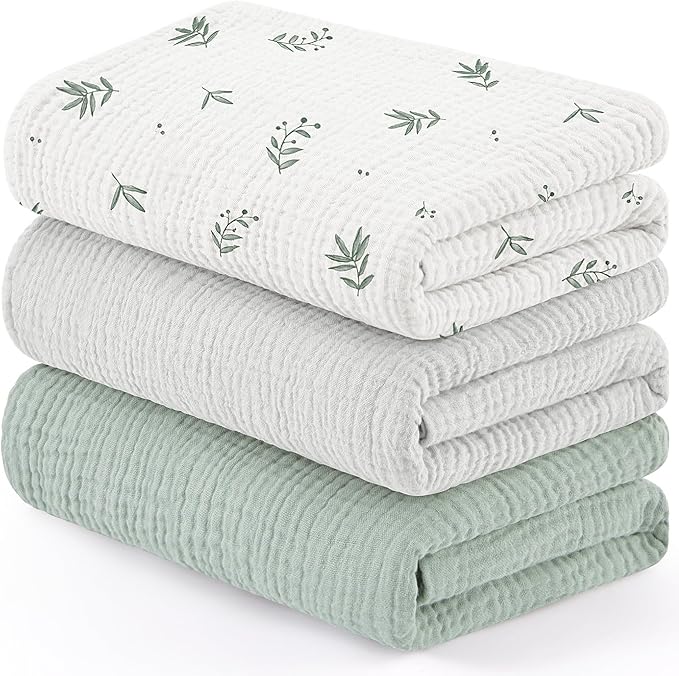 Susurration Muslin Receiving Blanket, 100% Cotton Swaddle Blankets by Susurration
