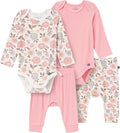 Modern Moments by Gerber Baby Viscose 4-Pack Bodysuit & Pant Set by ModernMomentsbyGerber