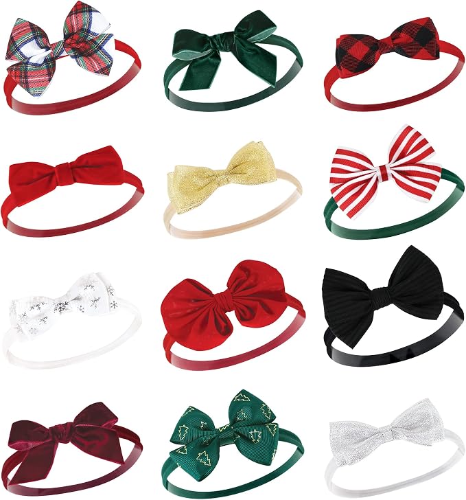 Hudson Baby Cotton and Synthetic Headbands, Size 0-24 Months by HudsonBaby