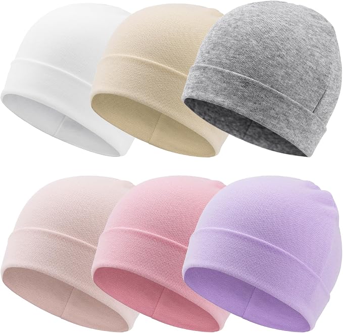 DRESHOW BQUBO 6 Pack Baby Beanie Hats - Image 8