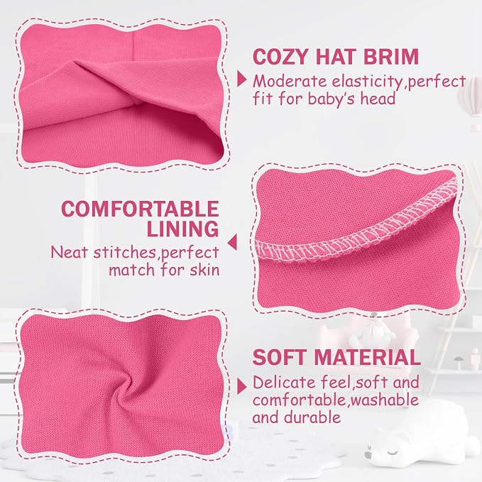 Century Star Baby Beanie Hats Newborn Infant Toddler Beanies - Image 2
