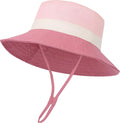 Baby Boy Sun Hat Toddler Bucket Beach Hat Girl UPF 50+ Cotton Linen by YMYDYFC