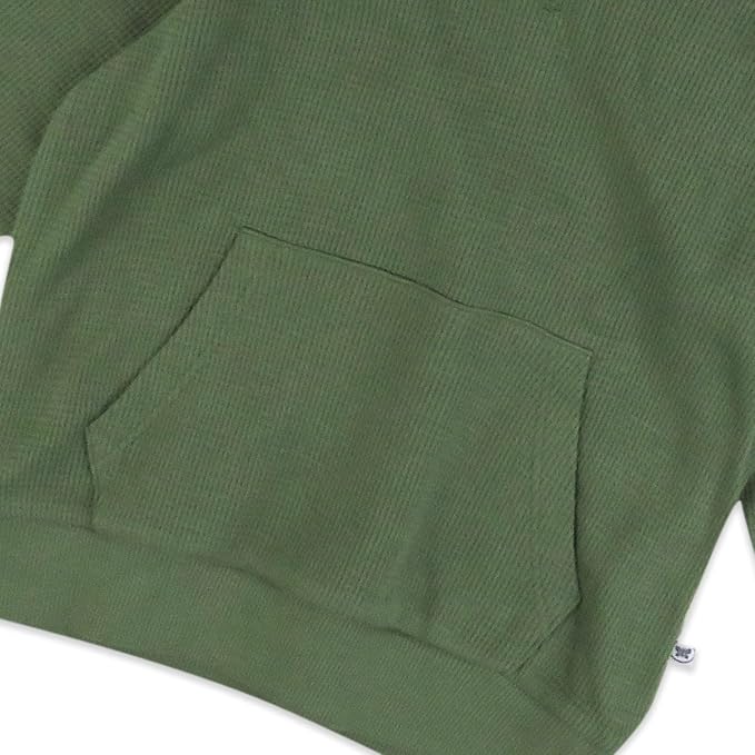 HonestBaby Baby 3-pack Thermal Hoodie 100% Organic Cotton - Image 5