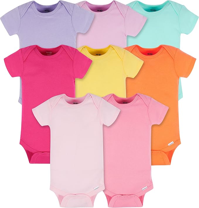 Onesies Brand Baby Girls' 8-pack Short Sleeve Mix & Match Bodysuits by OnesiesBrand
