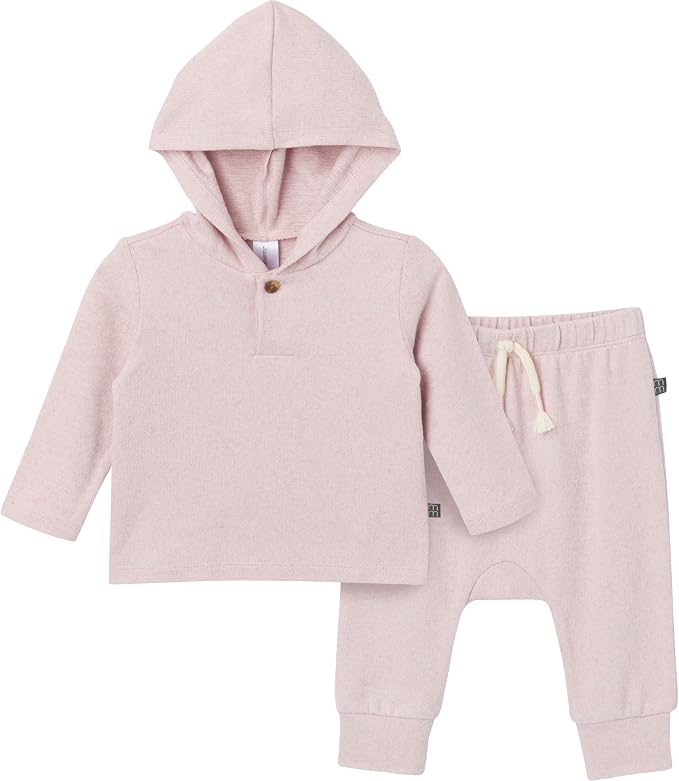 Modern Moments by Gerber Baby Hooded Hacci Top and Pant Set by ModernMomentsbyGerber