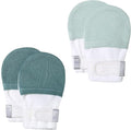Baby Newborn No Scratch Mittens Stay On, 100% Cotton Adjustable 0-12M | Soft by HAPIU