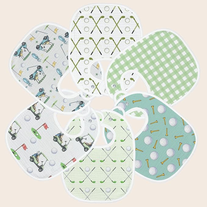 Baby Bibs for Baby Boys Girls 6-Pack - Image 6