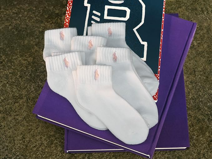 Polo Ralph Lauren Baby’s Classic Sport Ankle Socks, 6 Pair Pack, Soft Stretchy - Image 5