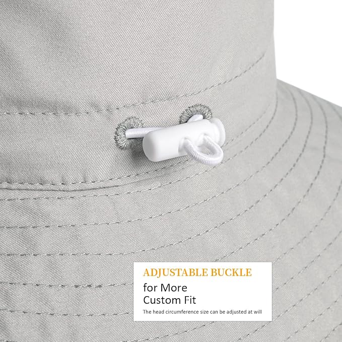 Baby Toddler Sun Hat, Boys Girls Adjustable Bucket Hat - Image 4