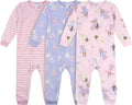 Gerber Baby & Toddler Girls Loose Fit Fleece Footless Pajamas 3-Pack by Gerber