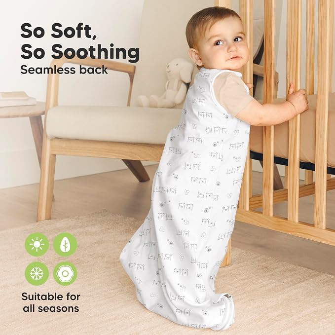 2-Pack Organic Baby Sleep Sacks, 100% Cotton 0.5TOG - Image 4