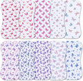 10-Pack Burp Cloths for Baby Boys and Girls by Benoxine