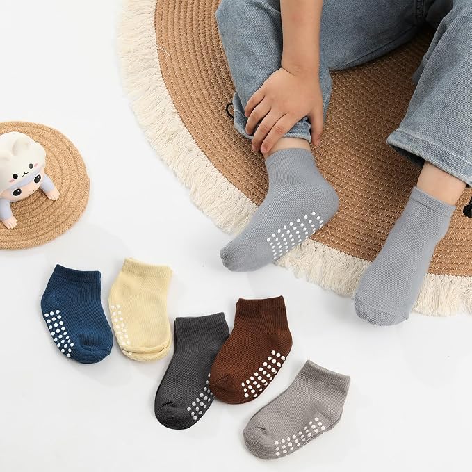 Baby Non-Slip Ankle Socks 12 Pack Soft Cotton - Image 4