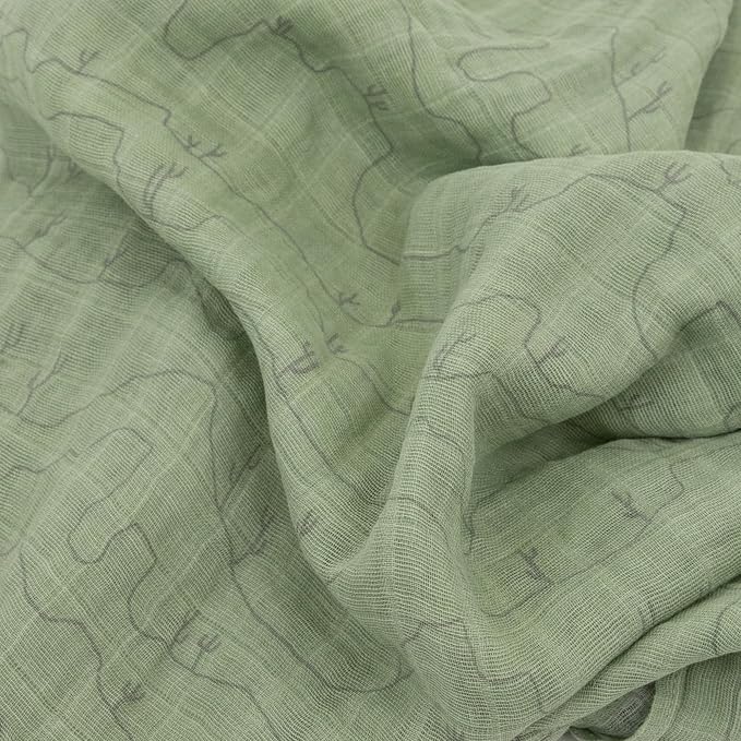 Little Unicorn Premium Cotton Swaddle Baby Blanket | Breathable Fabric | - Image 2